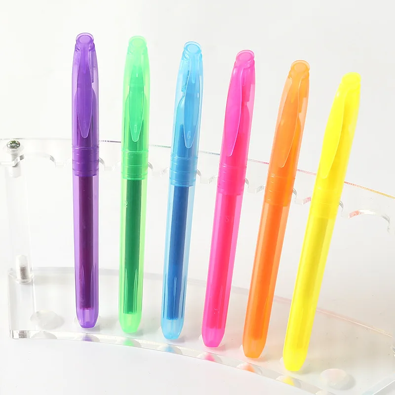 6pcs/set Highlighter Painting Graffiti Tool DIY Color Marker Pens Children Diary Fluorescent Pen School Art Supplies Stationery