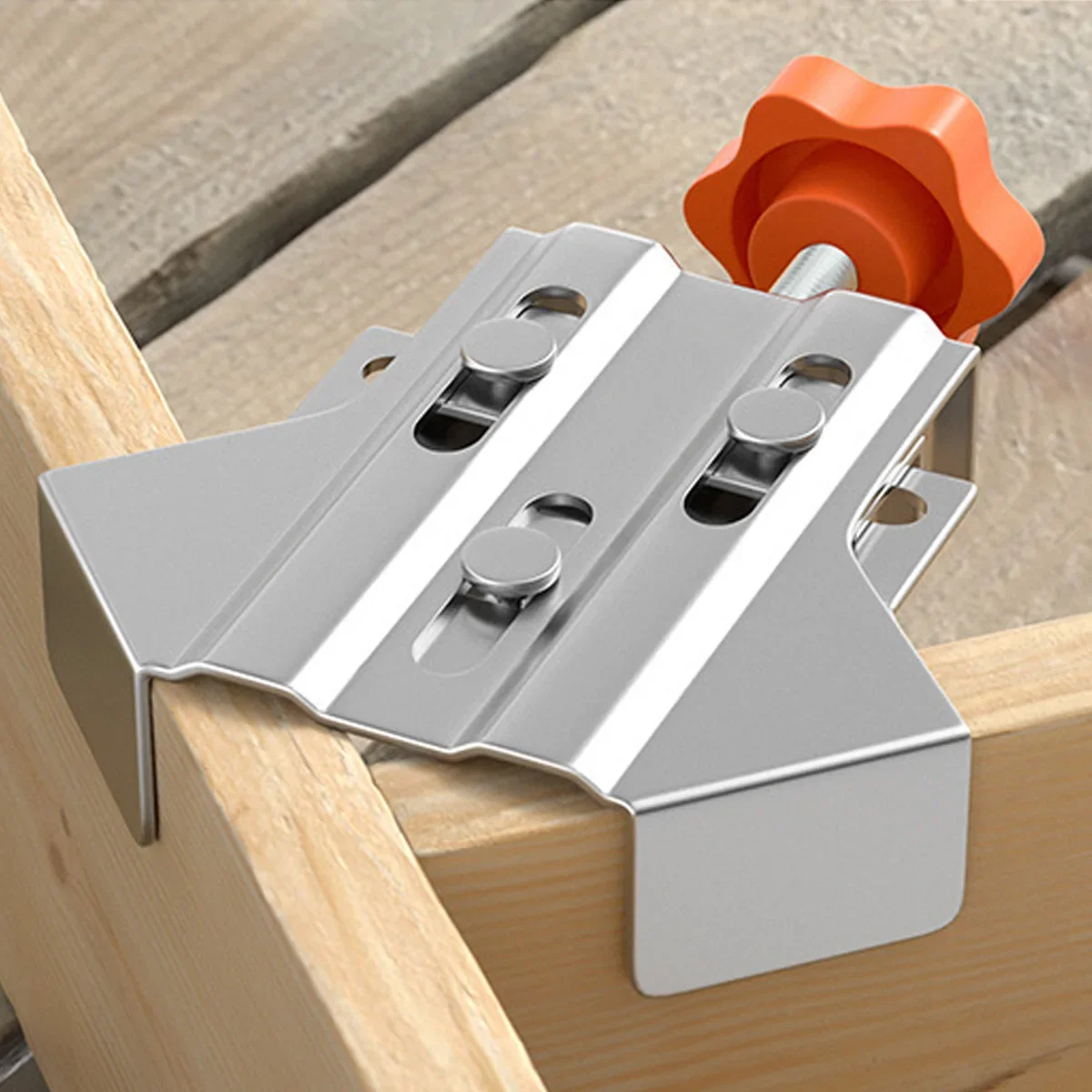 Eckklemme aus Stahl 90 Grad, Rechtwinkelklemme für Schreiner, Schnellverbindungsklemme mit Verstellbarem Schwenkbacken für DIY-Rahmengestaltung und Schweißen – Detail 6