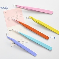 1pc Macaron Stainless Steel Tweezers for Sticker Scrapbooking