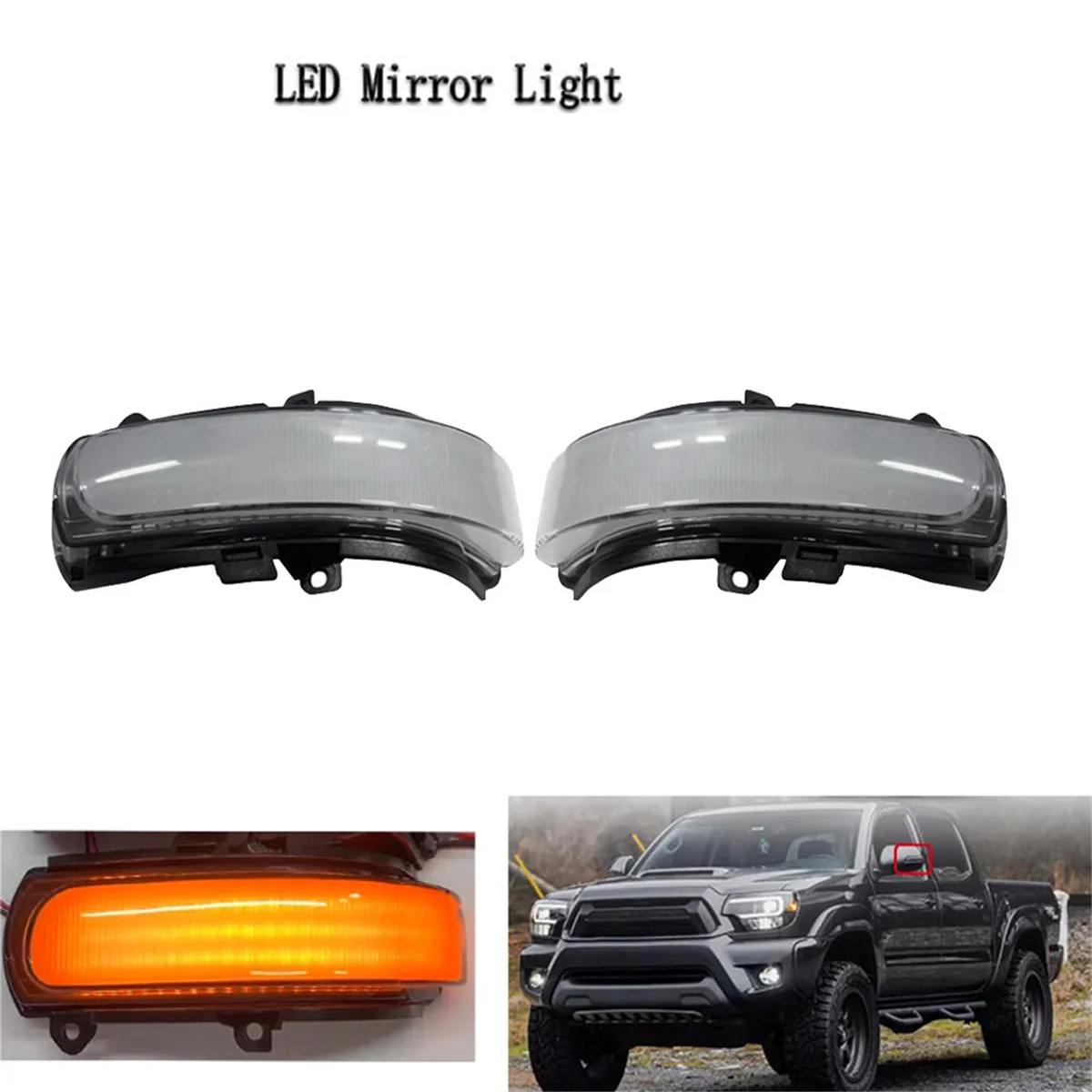 1Pair Rearview Mirror Turn Signal Light for Toyota Corolla Rukus Zelas Passo Auris Scion Side Mirror Indicator Lamp