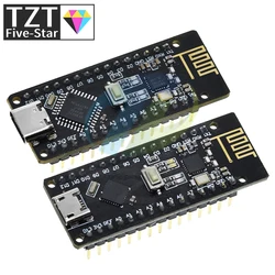 TZT RF-Nano for Arduino Nano V3.0, Micro USB Nano Board ATmega328P QFN32 5V 16M CH340, Integrate NRF24l01+2.4G wireless