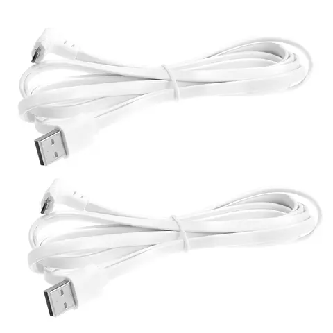 2M/20ft Charging Power Cable Fits for Arlo Pro, Arlo Pro 2, Arlo GO, Arlo Light Weatherproof Indoor/Outdoor Flat Cable Alumini