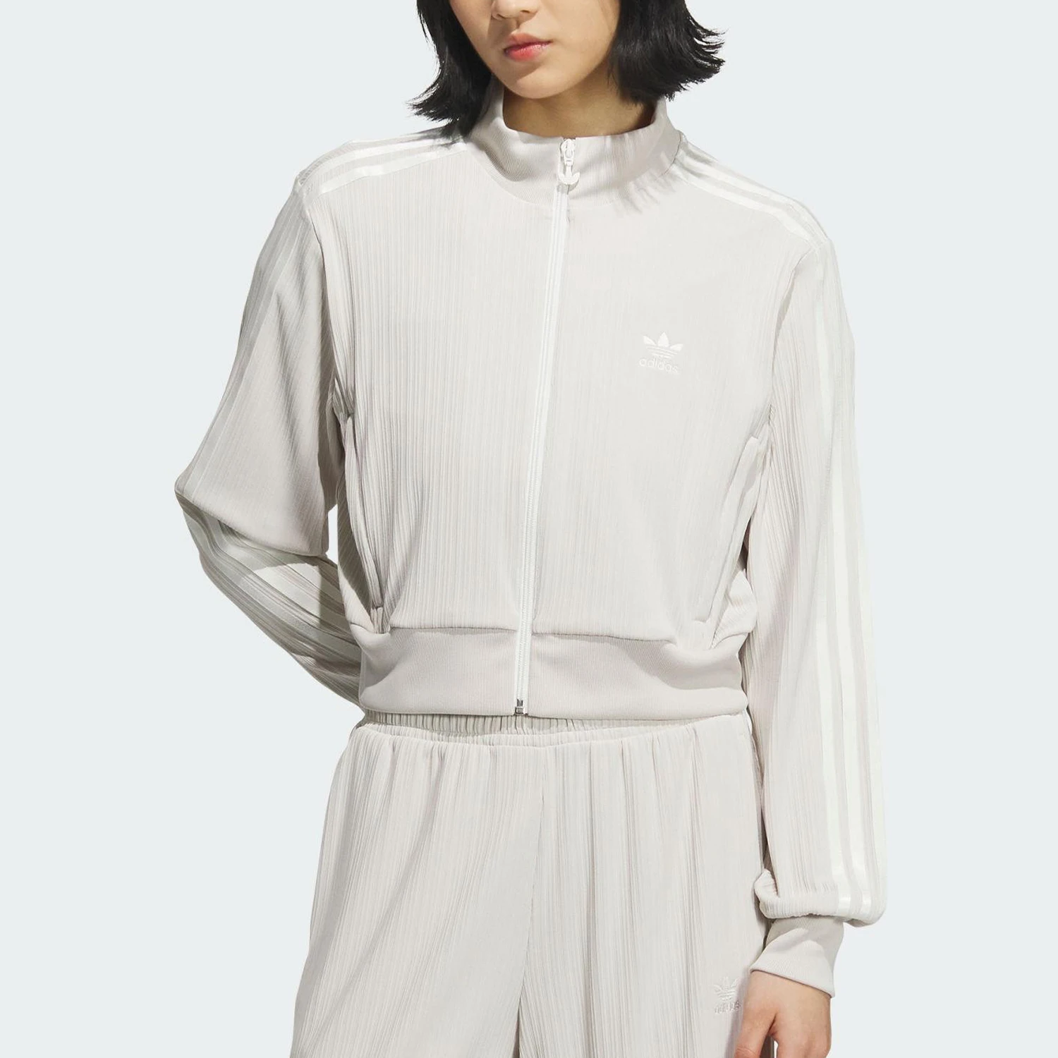 Adidas genuine Three Leaves Women's Retro Three Stripes Sports Jacket KB8951