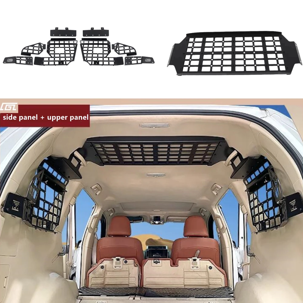 

CGZ Molle Panel for Toyota Land Cruiser Prado J150 / Lexus GX460 2010-2022 Trunk Side Window Debris Racks & Upper Storage Panels