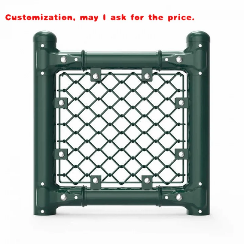 

custom.Iron Fences Stadium Customizable Green Coated Iron Net Playground Safety Net Wire Mesh Fence