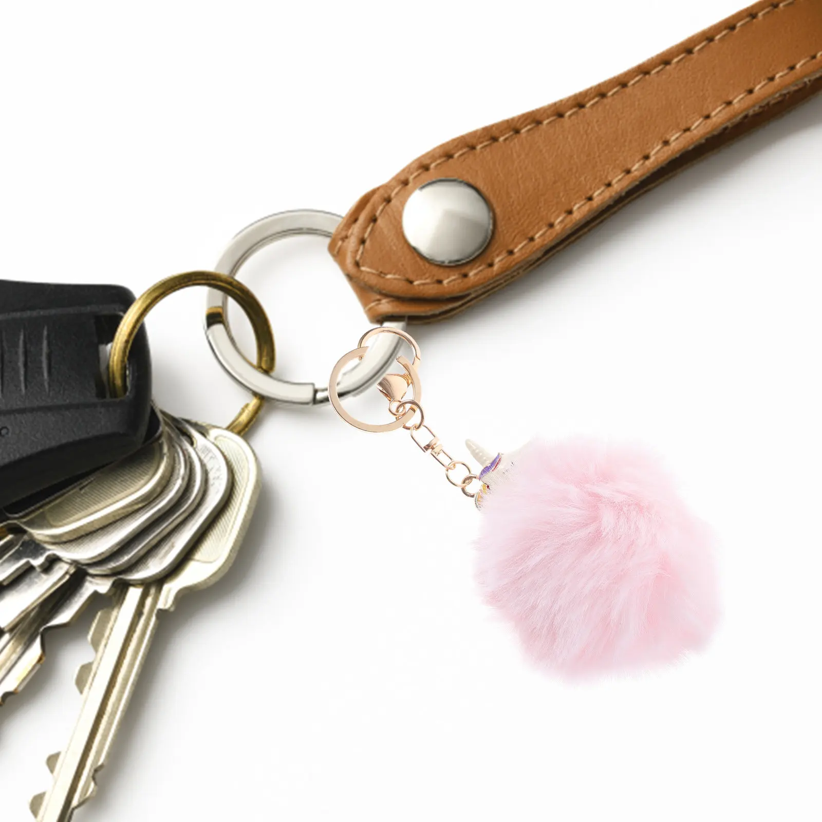 

1Pcs Alloy Unicorn Keychain Special Design Key Ring Bag Ornament Car House Door Keys Accessory Creative Lightweight Key Holder