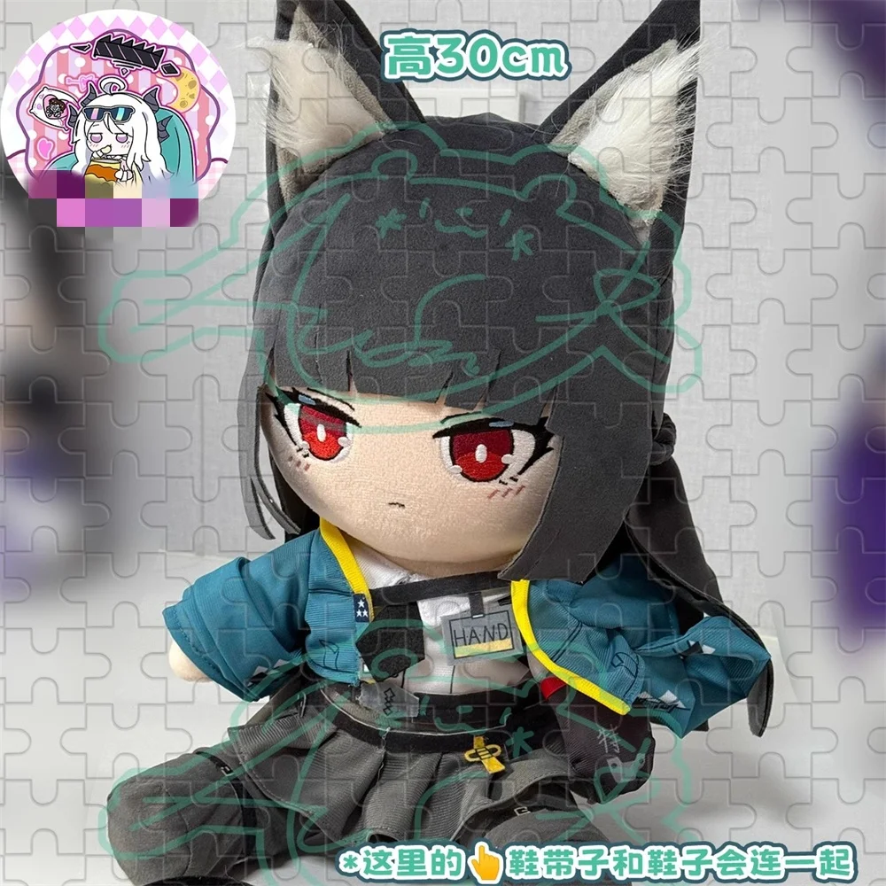 Plushie Game ZZZ Zenless Zone Zero Hoshimi Miyabi 30Cm Mainan Boneka Duduk Tubuh Pakaian Kostum Cosplay Hadiah Anak-anak Lucu