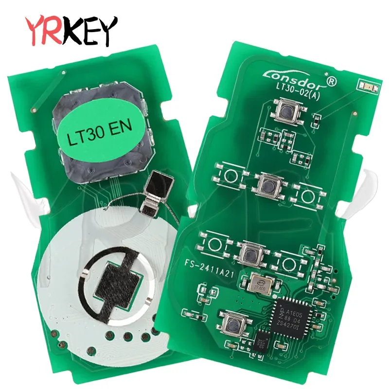 

LT30-02 Lonsdor for Toyota Corolla Allion Camry Levin Universal 4A Smart Key PCB Work with KH100+ K518 Series 312.09/314.35MHz