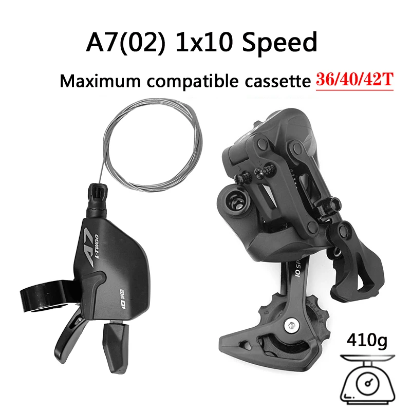 1x10 Speed LTWOO A7 MTB Bike Derailleurs Shifter With Crankset 10S Chain Flywheel 42T 46T 50T Cassette 10V Bicycle Groupset