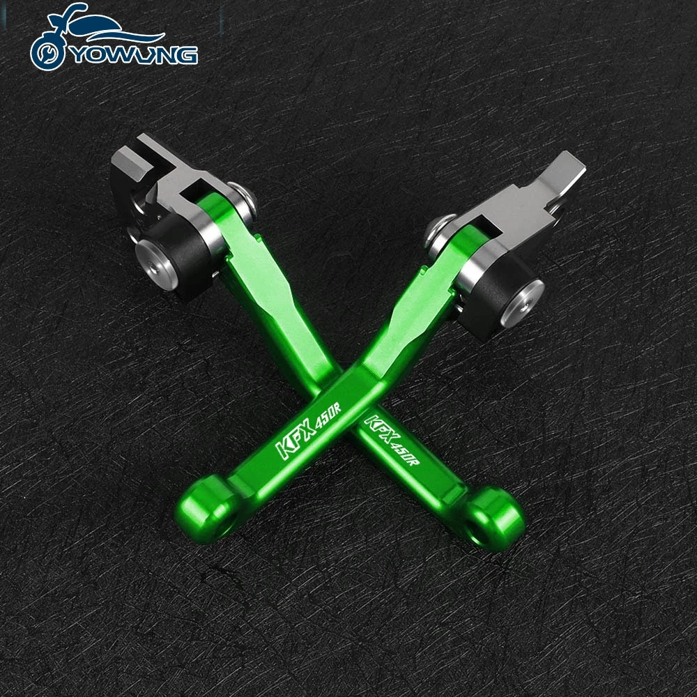 Motorcycle DirtBike Motocross dirt bike Pivot Brake Clutch Levers For KAWASAKI KFX450R 2006-2014 2013 2012 2011 2010 2009