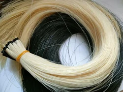 6PCs Violin Bow Hair White or Black Horse Tails 6 Grams Each One