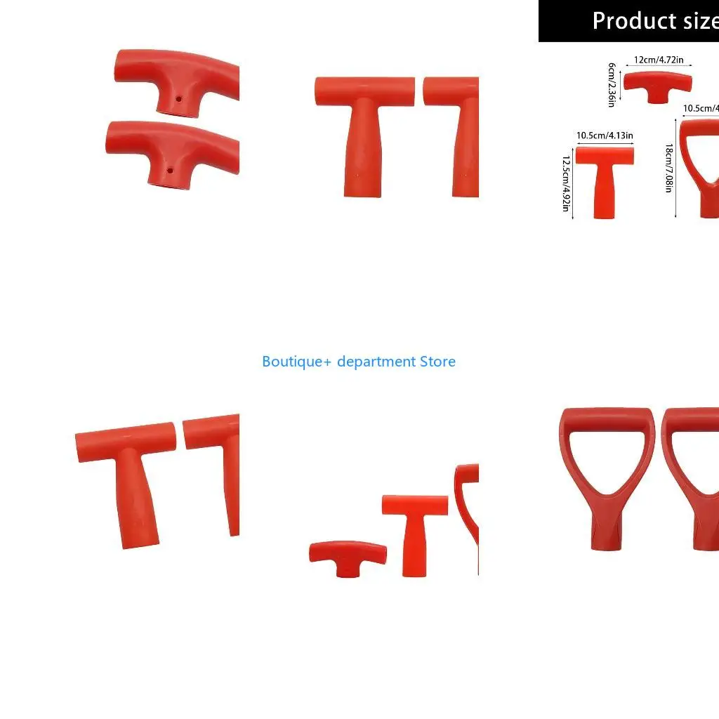 E1PD Universal Shovel Replacement Handle In 3 Ergonomic D Grip Plastic Spade Handle Textured Coating