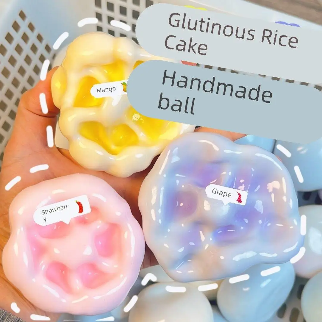 

Большая игрушка-антистресс с медленным восстановлением формы, ручной работы, в виде мячика, для снятия стресса, забавная, для детей и взрослых