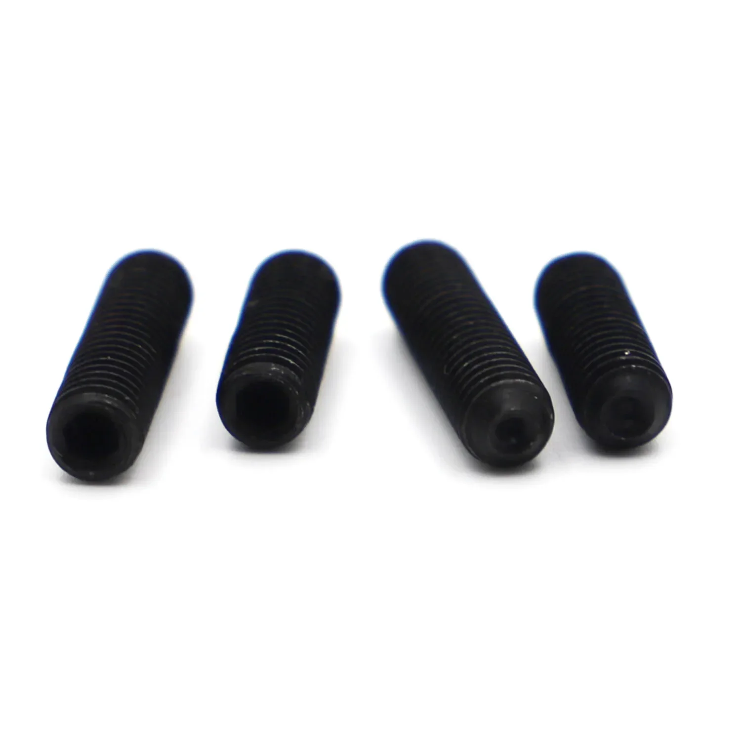 10-50pcs Black Grade 12.9 Steel DIN916 Hex Socket Allen Cup Point Grub Set Screws M1.6 M2 M2.5 M3 M3.5 M4 M5 M6 M8