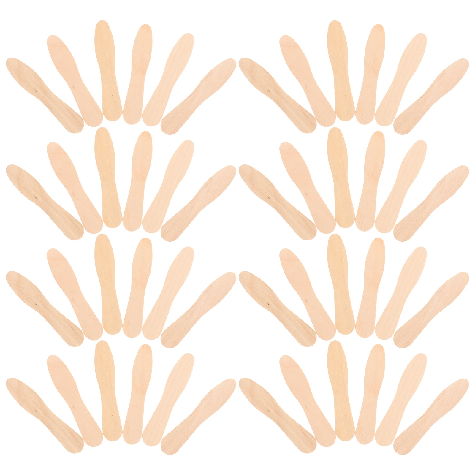 100pcs Wooden Ice Cream Spoons Wood Taster Spoons Popsicle Paddles Spoon wood ice cream spoons ice cream dessert spoons