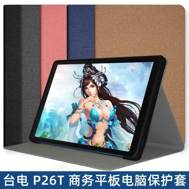 

Slim Flip Book Cover For Funda Teclast P26T (2023) Case 10.1" Tablet PC Folding Stand Funda with Soft TPU Back Shell