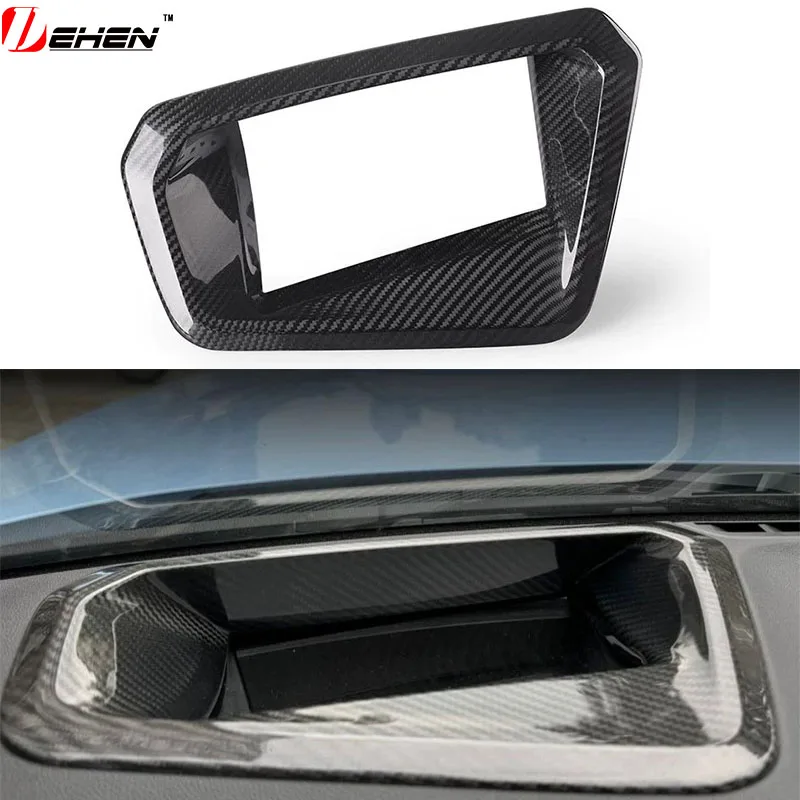 BMW dry carbon fiber head-up display cover M2 G87 M3 M4 G80 G82 G83 M340i M440i Instrument trim panel