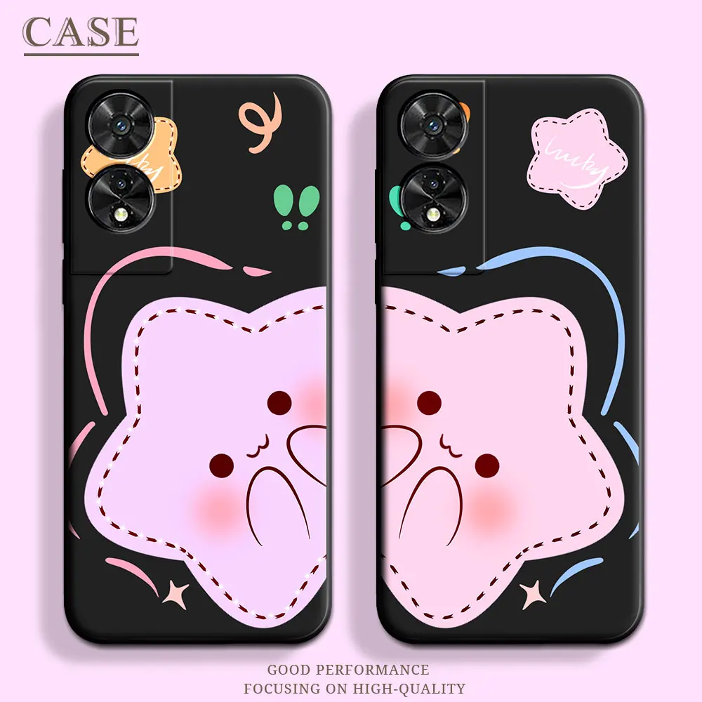 For TCL 505 (T509K)(T5094）Case Floral Soft Silicone Cute Cartoon TPU Phone Case For TCL 505 Couple Butterfly Back Cover Matte