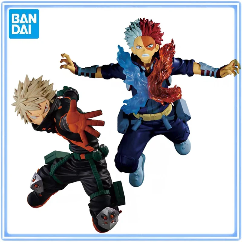 

BANDAI My Hero Academia THE AMAZING HEROES PLUS Катсуки Бакуго Шото Тодороки, фигурки из ПВХ, аниме-модели, игрушки, подарок для мальчика
