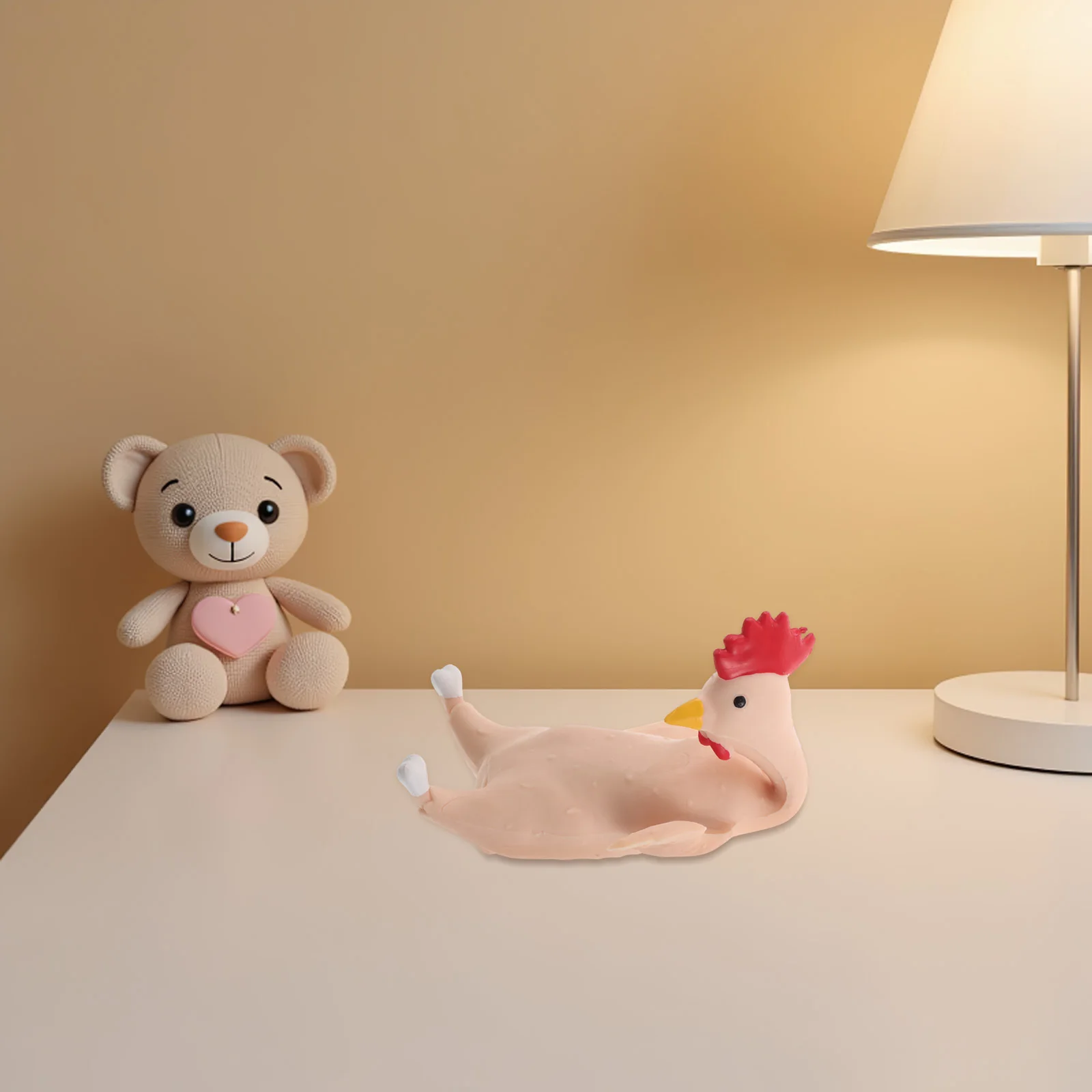 Jouet de poulet hurlant Gag Squishy décompression presser doux cireux Anti-Stress fabricant de bruit sable Fidget grinçant amusant