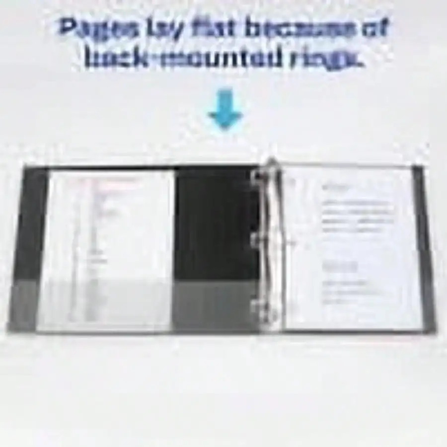 헤비듀티 바인더, 3", 파란색, 경사형 링, 원터치