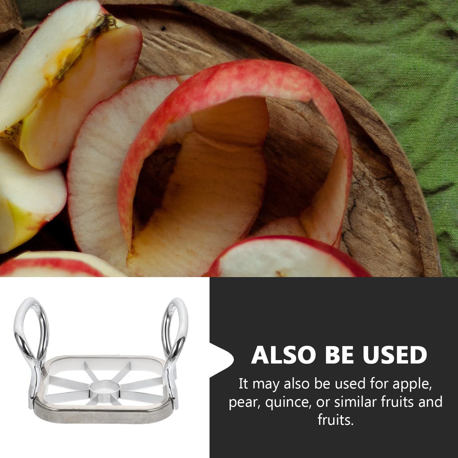 

Stainless Steel Fruit Slicer Kitchen Gadget Practical Small Size Light Weight Home Restaurant Hotel Fruit Tools