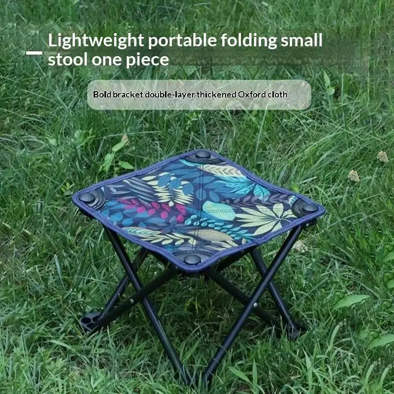Tragbarer Klappbarer Campinghocker mit Robustem Stahlrahmen und Strapazierfähigem Oxford-Sitz für Freizeit, Strand, Wandern, Angeln, Picknick – Detail 2