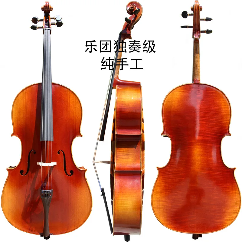 

high-end spruce Maple cello 4/4 Stradivarius Italian Antique oily varnish cello professional stringed instrument With hard box