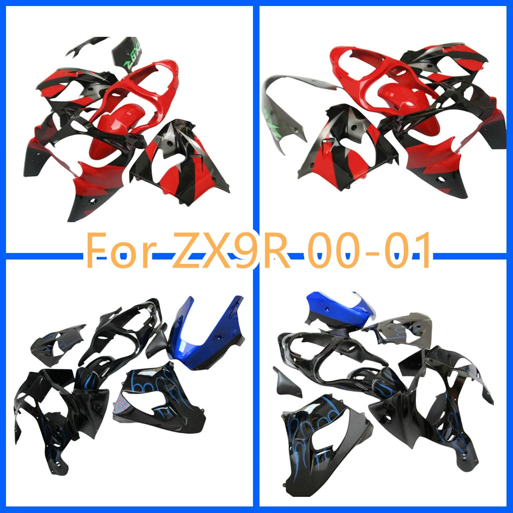 New ABS Motorcycle Fairings Kit Fit for Kawasaki 00 01 ZX9R 2000 2001 ZX-9R High Grade Road Racing Body Repair Aftermarket Parts