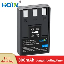 HQIX for Canon IXUS 200A 300 320 330 40 430 500 V2 V3 IXY 200 300 320 400 430 450 500 320 S330 camera NB-1L 1LH Charger Battery