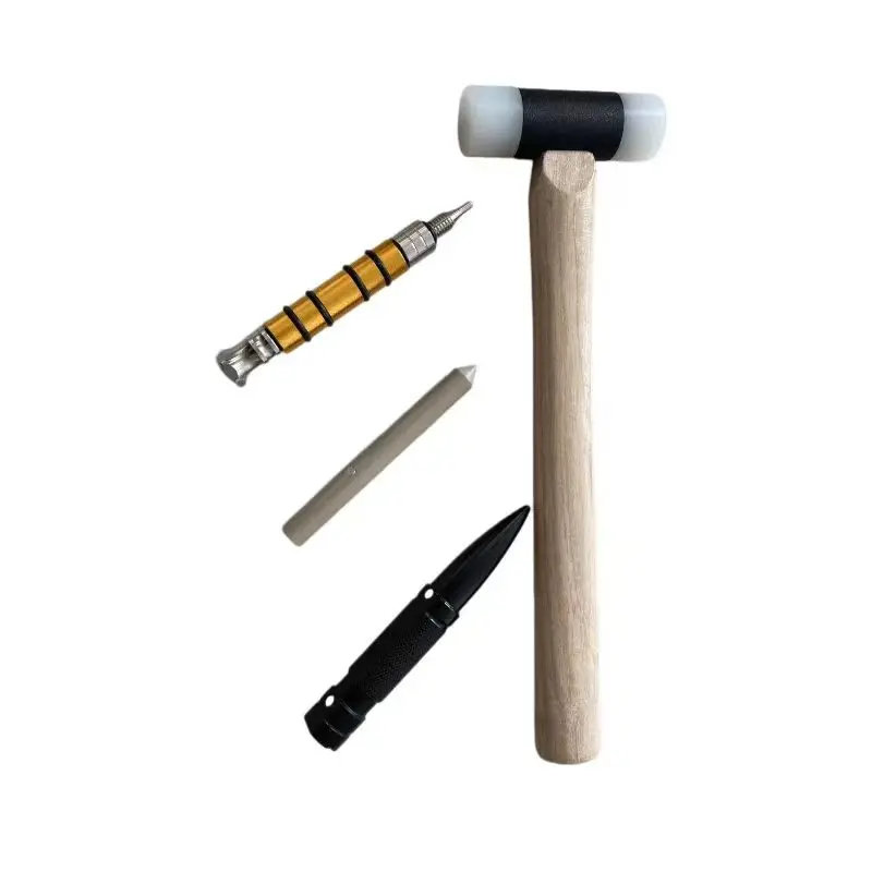 

Набор инструментов для ремонта вмятин на автомобиле: молоток с нейлоновой головкой и деревянной ручкой, 3 выравнивающих карандаша, для беспокрасочного удаления вмятин, восстановления после града