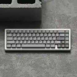 JKDK Simple Grey Keycap Cherry Profile PBT Dye Subbed Key Caps For Mechanical Keyboard With MX Switch