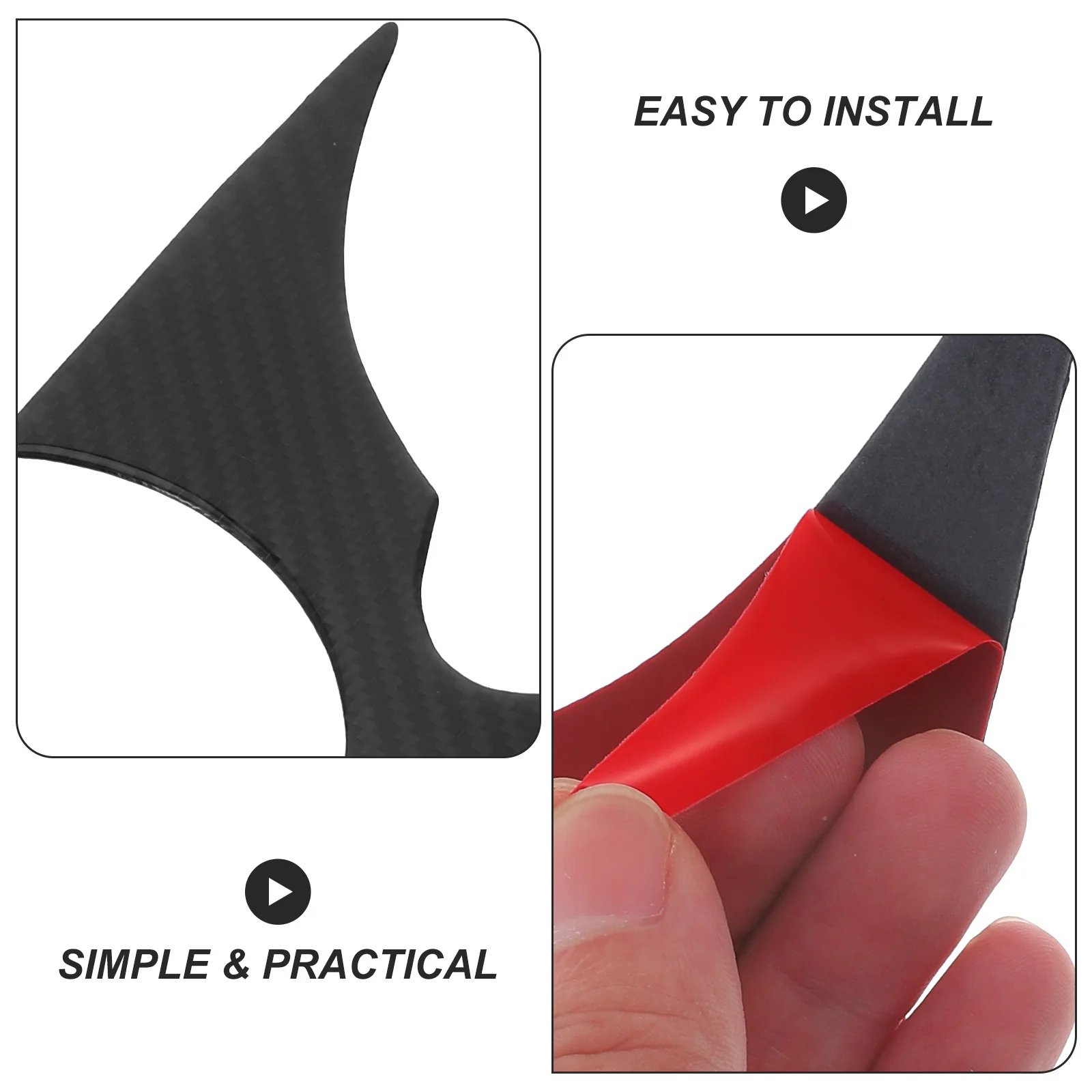 

1 set 1 Set Carbon Fiber Center Console Cup Holder Cover Trim For Car Interior, Central Control Gear Shift Panel Accessories,