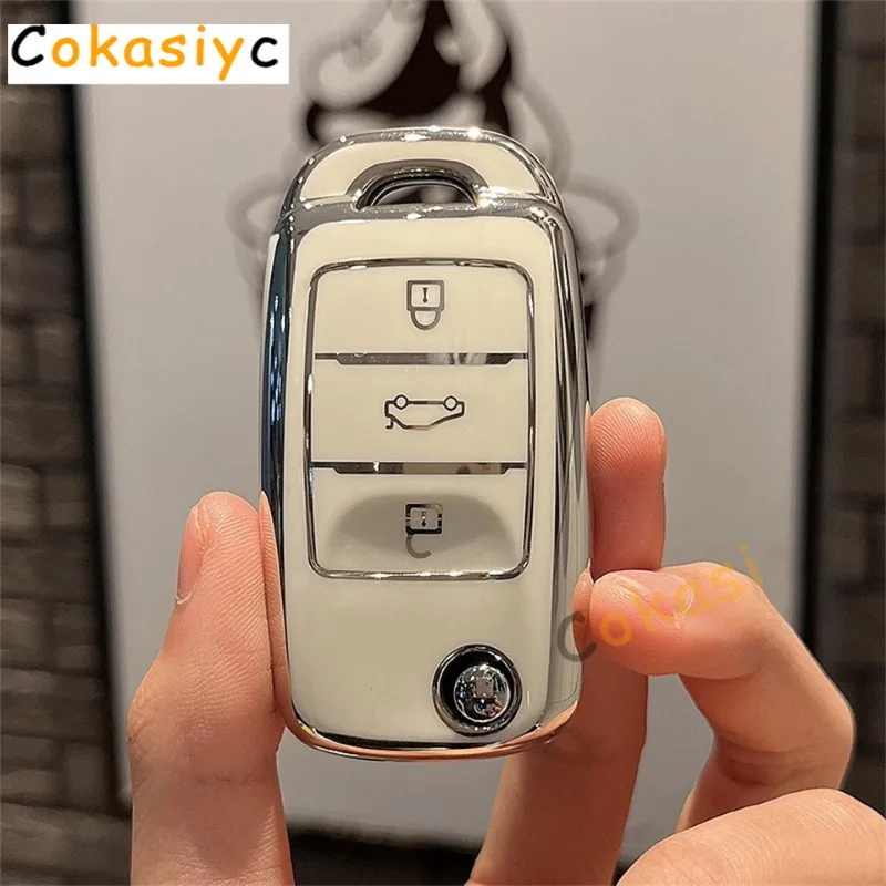 Car key cover case skin holder set protector fob for Changan CS75 EADO CS35 RAETON CS15 V3 V5 V7 2button remote key Holder Shell