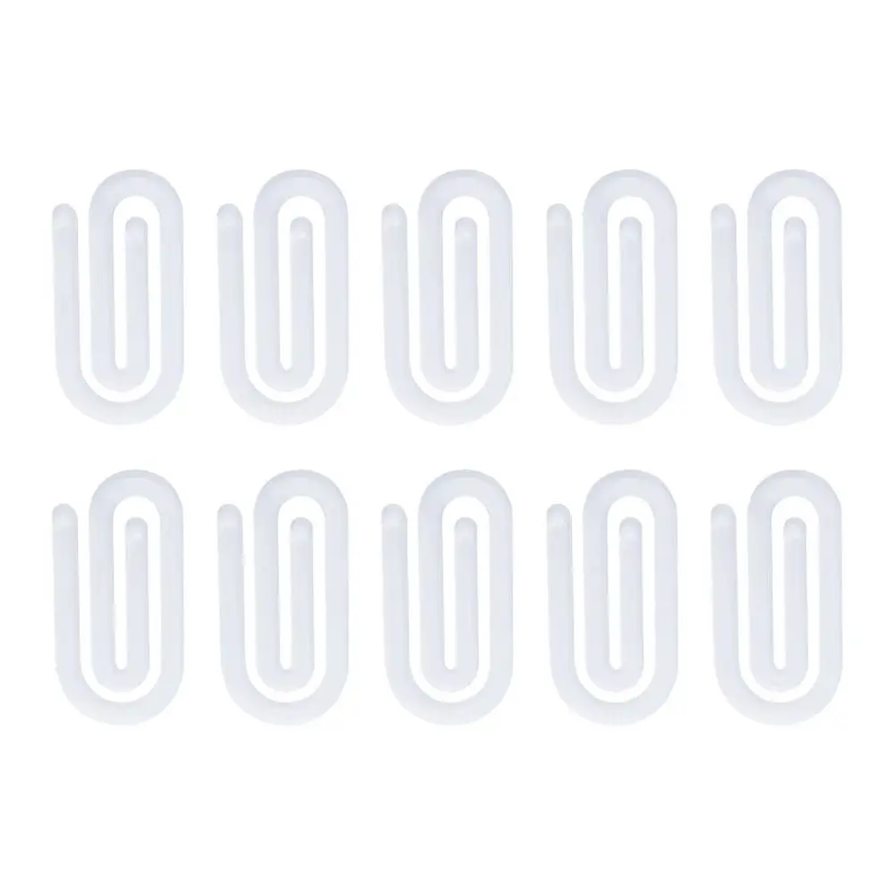 10Pcs Acrylic DIY Bookmarks Sublimation Blanks Ornaments Acrylic Paper Clips Clear Transparent Unfinished Bookmarkers