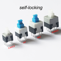40Pcs Self-Locking Switch Push Button Swith Press On Off 6Pin Size 5.8x5.8mm 7x7mm 8X8mm 8.5x8.5mm