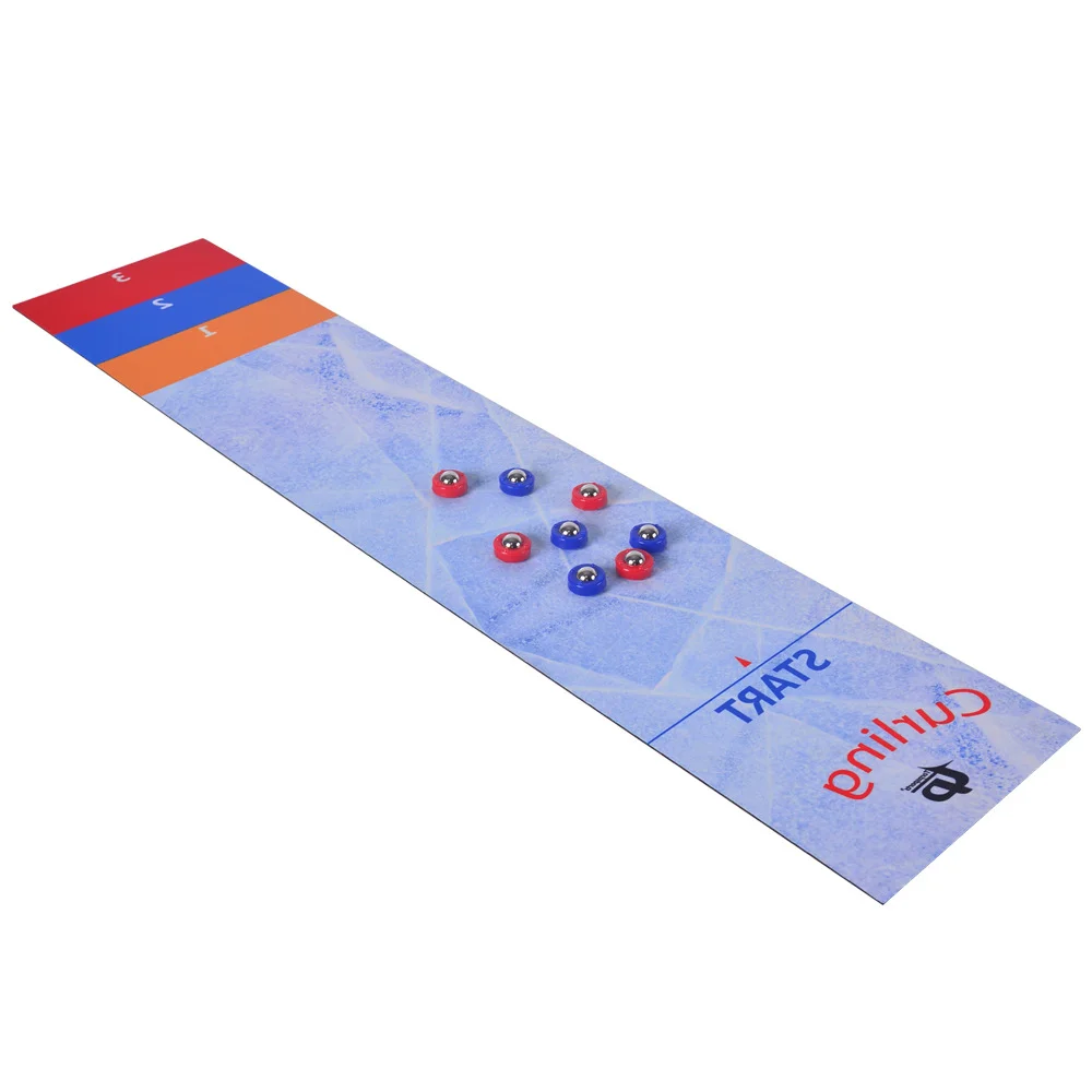 Roll 3-in-1 mini shuffleboard game bowling curling curling.