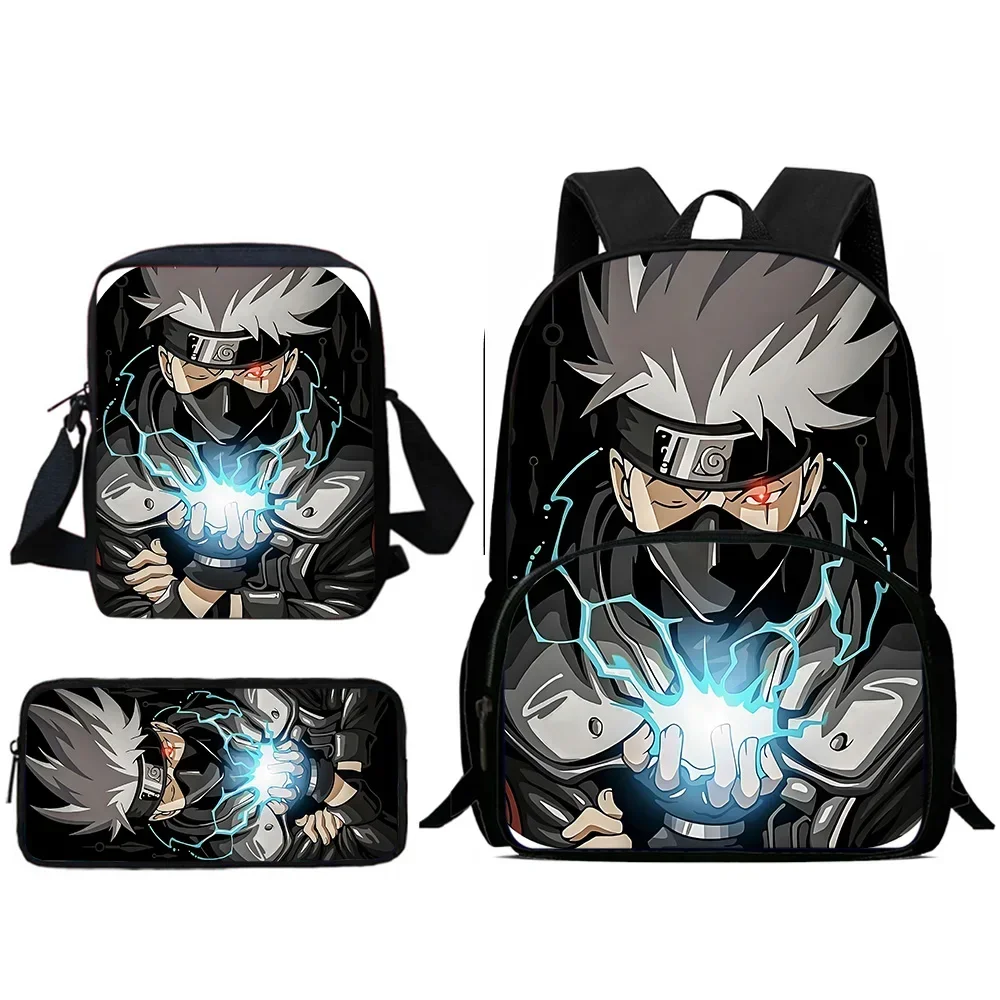 

Детские рюкзаки с героями мультфильмов для N-Narutos UchihaS, сумка-карандаш, школьные сумки большой вместимости для мальчиков и девочек, лучший подарок