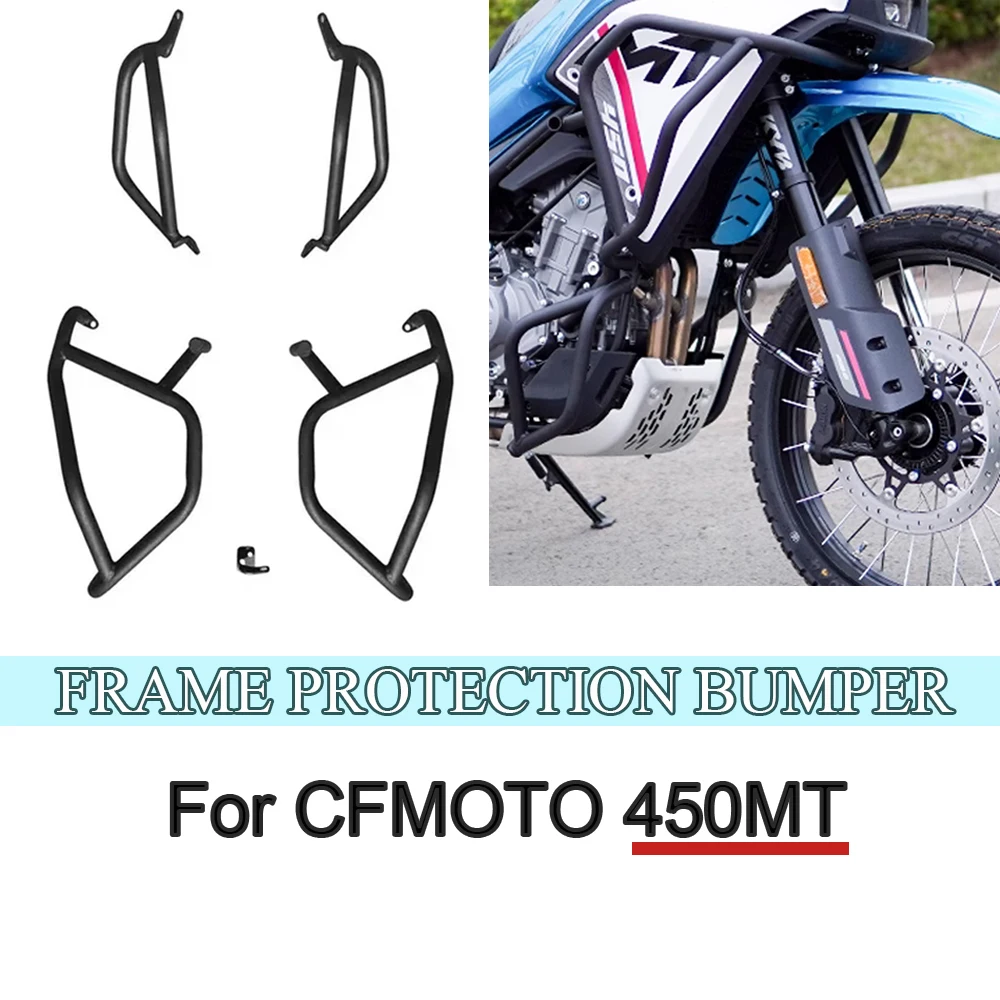 

For CFMOTO 450MT Motorcycle Frame Protection Bumper 450 MT Anti-Crash Bars 450mt Accessories Engine Guard Highway Crash MT 450Mt