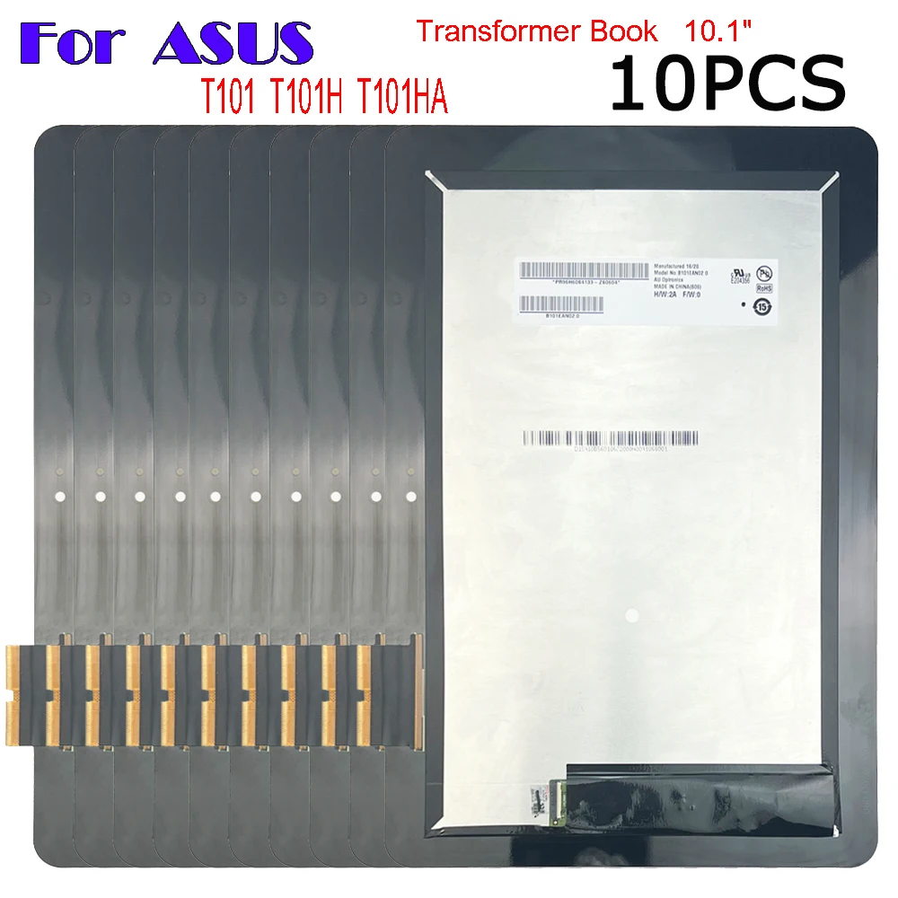 

10PCS AAA+ For ASUS TransFormer Book 10.1" T101 HA T101H T101HA LCD Display Touch Screen Digitizer Glass Assembly Repair Parts