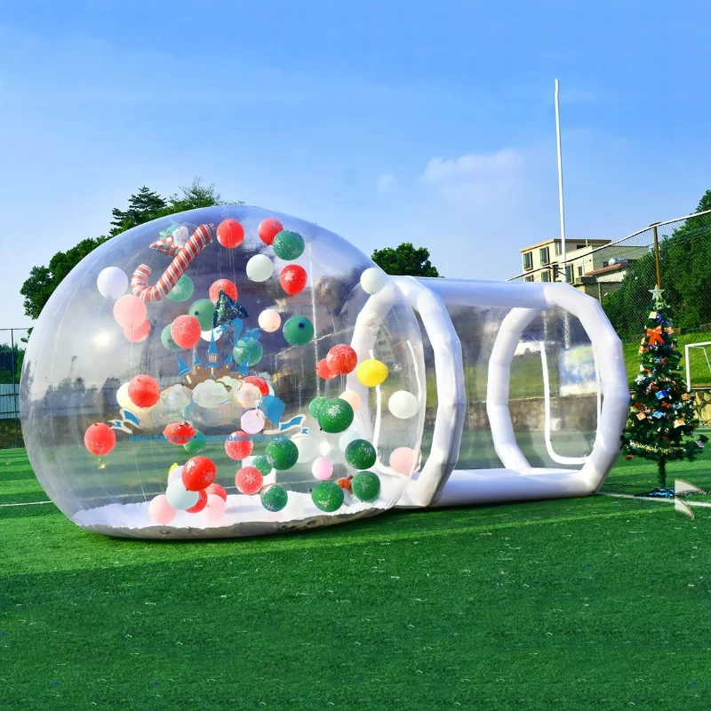 Large transparent PVC inflatable bubble house tent children's party digital printing model