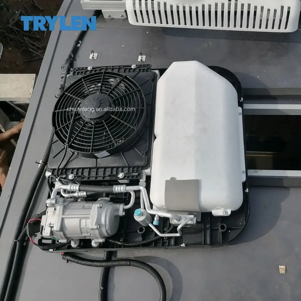 شاحنة Aire Acondicionado مكيف هواء كهربائي الكل في واحد 24 فولت 12 فولت مبرد وقوف السيارات للشاحنة نظام تكييف الهواء الآخر