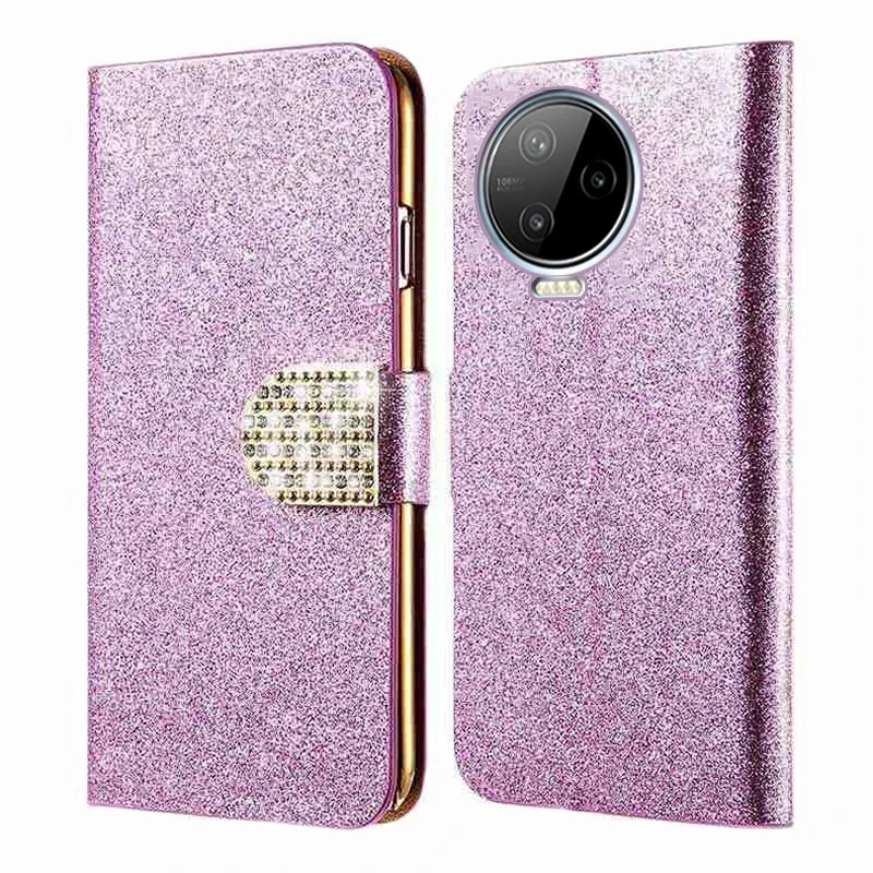 Luxury Glitter Diamond Wallet Case For Infinix Note 12 Pro 4G Leather Flip Cover For Capinha Infinix Note 12 2023 Mujer Hoesje