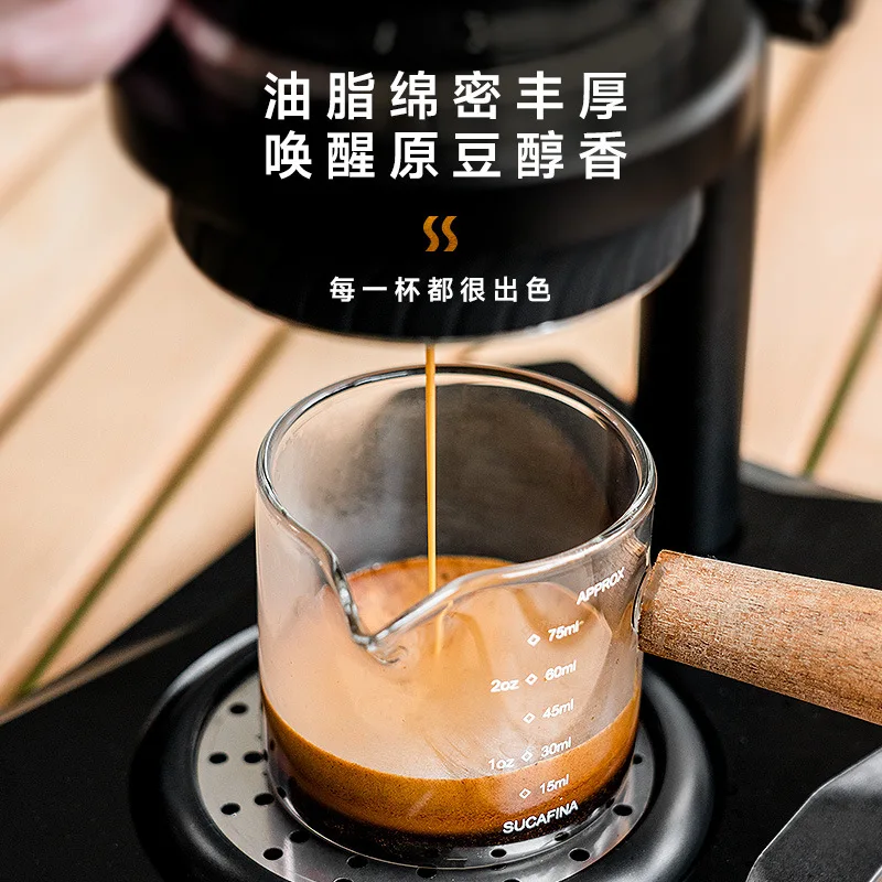 Hand-Cranked Espresso Machine Portable Manual Coffee Press for Travel and Outdoor Use 3