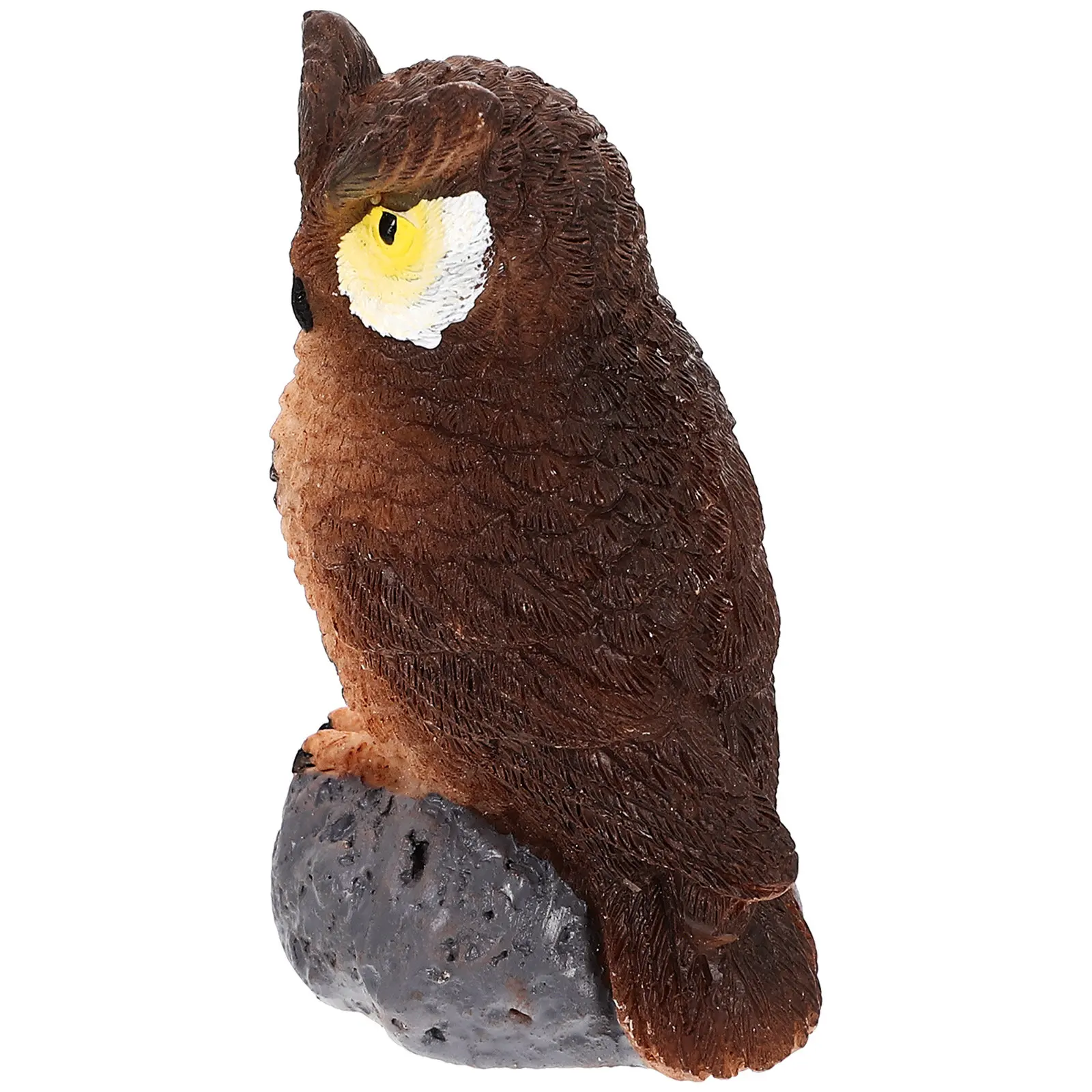 Artificial Owl Realistic Resin Lifelike Small Birds Garden Decorations Outdoor Indoor Microlandscape Ornaments