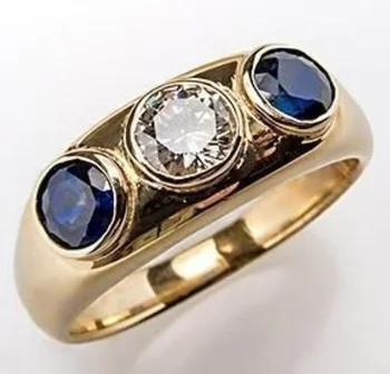 ORZTOON – bagues créatives en strass pour femmes, incrustation de couleur or, couleur bleue, exquises, bijoux de fête d'anniversaire, nouveauté 2024