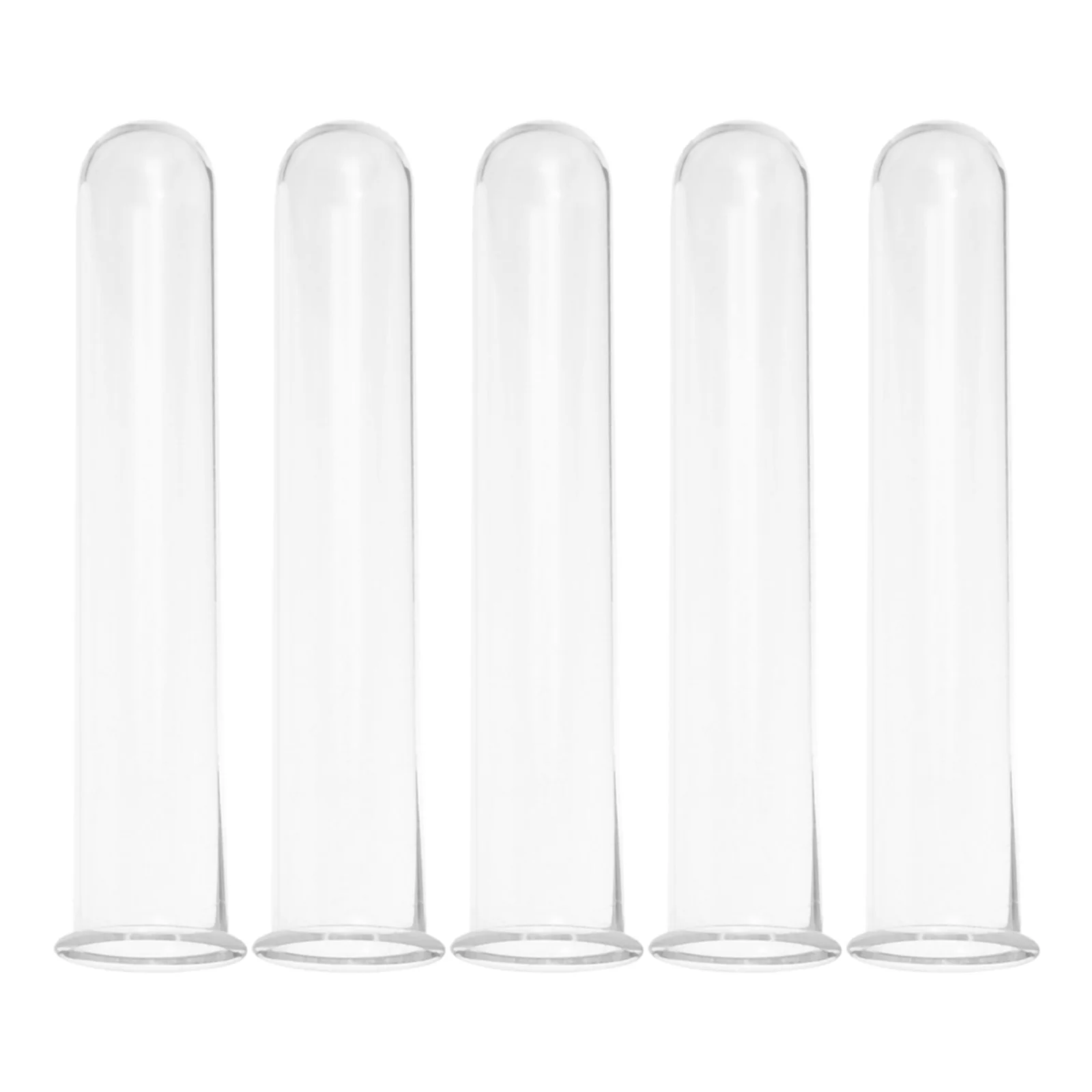 

5Pcs Transparent Glass Test Tube Hydroponic Vase Desk Plant Propagation Tubes Flower Water Tubes Decorative Test Tube Vase