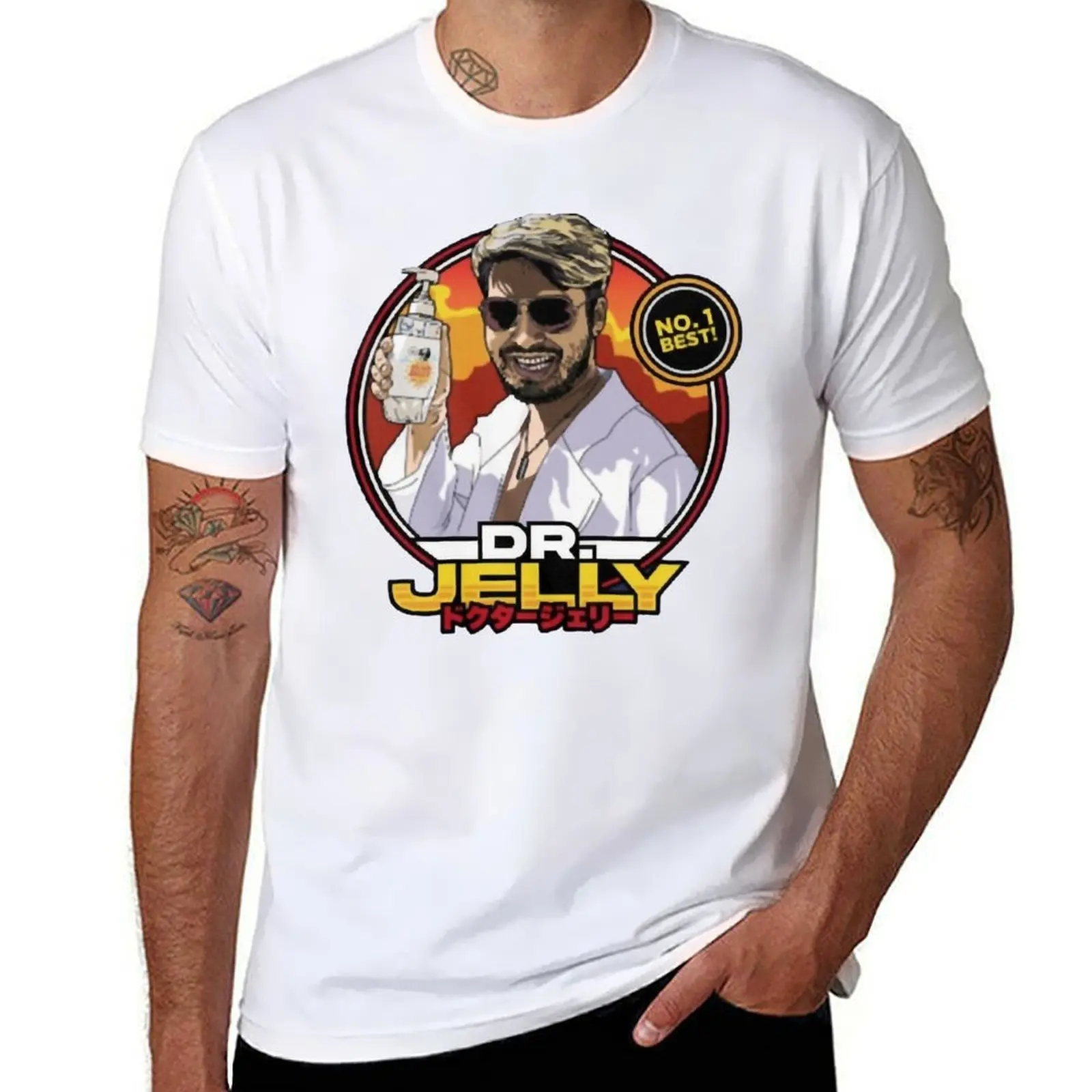 Camiseta del extranjero en Japón merch (Dr Jelly merch), camiseta para hombre, camiseta de lujo para hombre, camiseta de marca de lujo 100% algodón