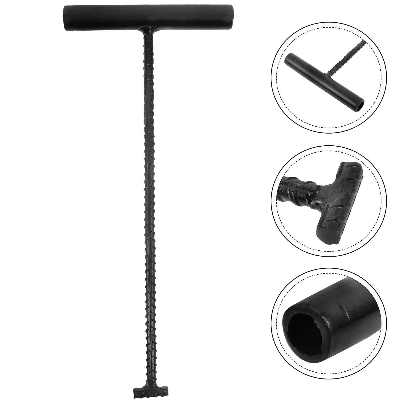 

Manhole Cover Hook Heavy Duty Lifting Tool Metal Hooks Drain Grate Lifter Manhole Keys TShape Pull Hook Door Lifter Hardware