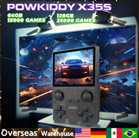 POWKIDDY X35S Retro Handheld Game Console 3.5 inch IPS Screen RK3566 Opendinglinux Hall Joystick Children's Gifts New consolas